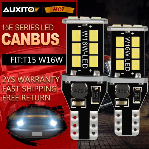 2X CANBUS Error Free 921 LED Blub Backup Reverse Light  Bulbs T15 W16W HID White - Bild 1 von 12