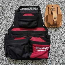 Milwaukee 13 Inch 17 Pocket Carpenter Tool Pouch Bag Belt Pouch 48-22-8121 Clc