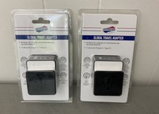 American Tourister Global Travel Adapters Lot of 2, Worldwide Use 4 USB Ports