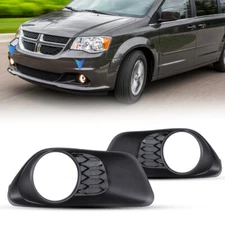 Pairs Fog Light Bezel Lamp Frame For 2011-2018 2019 2020 Dodge Grand Caravan New