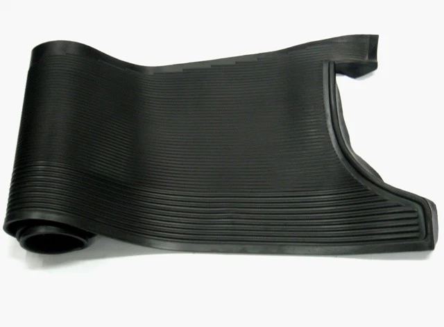 Classic car running board rubber outlet