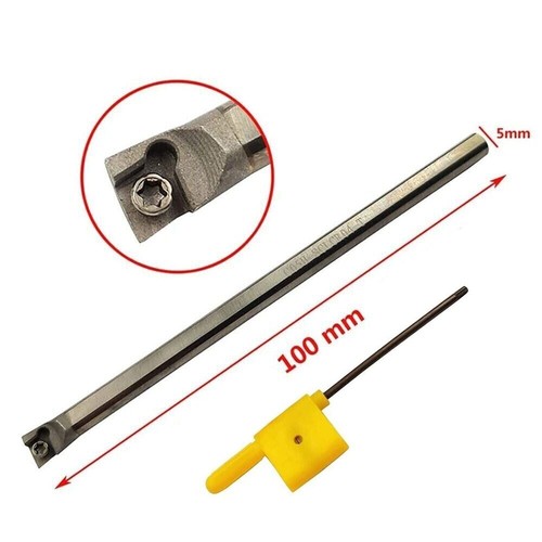 5MM Shank SCLCR Solid Carbide Boring Bar +10PCS CCGT040102L-F Ceramic Inserts - Picture 2 of 6