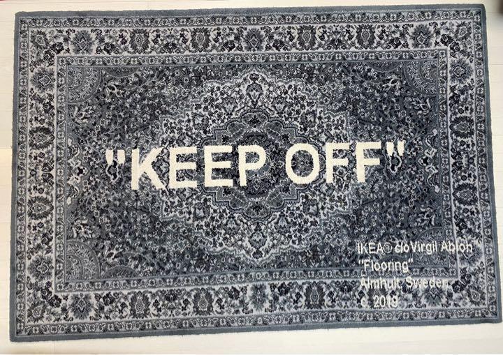 Virgil Abloh Off-White x IKEA Markerad Rug KEEP OFF 133 x 195 cm Used JP