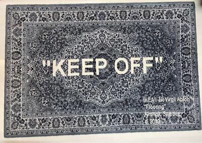 Virgil Abloh Off-White x IKEA Markerad Rug KEEP OFF 133 x 195 cm Used JP |  eBay