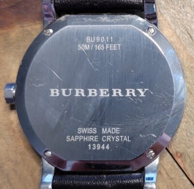Burberry The City Wristwatch Model BU9011 Brown Leather Band 38mm