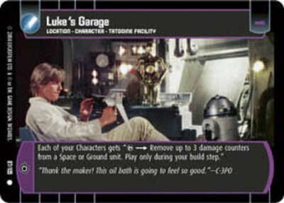 STAR WARS TCG WOTC ROGUES & SCOUNDRELS LUKE'S GARAGE 87/105 GEM MINT