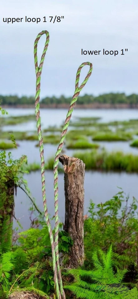 Flemish Twist Bowstring KIWI GREEN & MED BROWN choose your string length $17.95 - Image 2 of 4