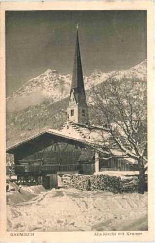 Garmisch - Alte Kriche mit Kramer -726994 - Bild 1 von 2