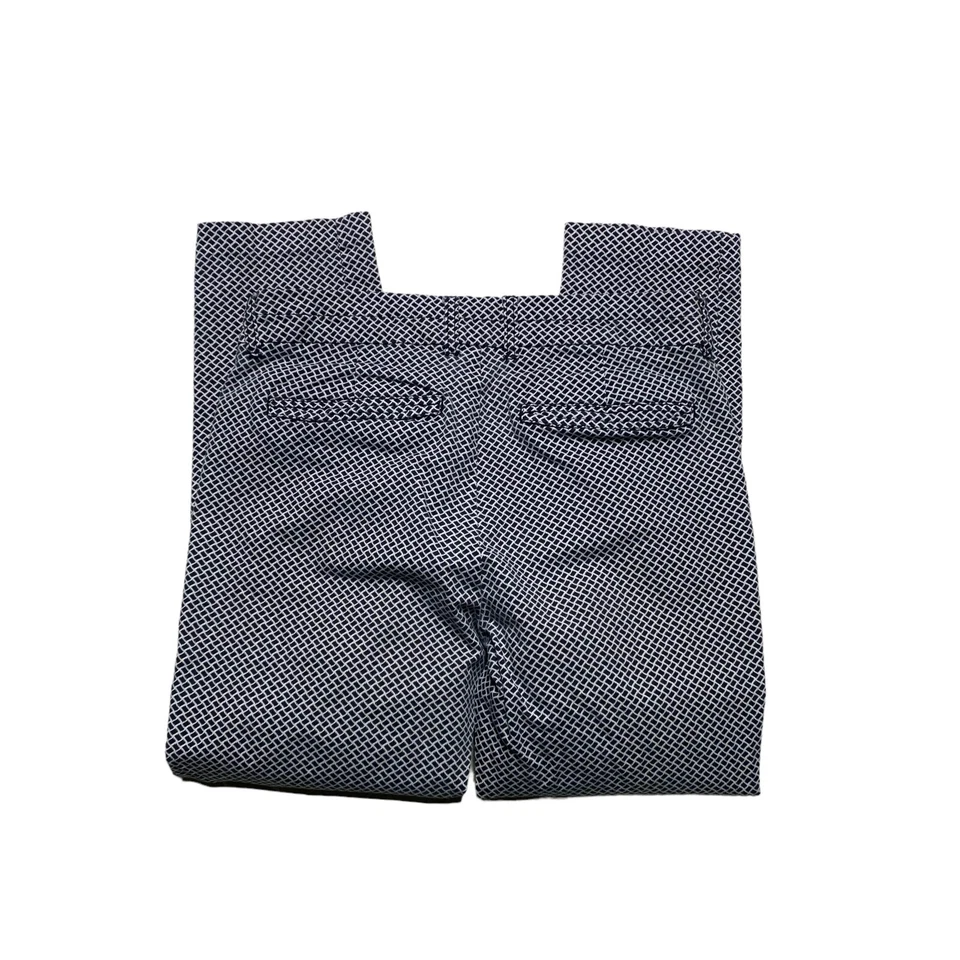 Pantalones chinos Khakis by Gap ajustados de ciudad para mujer talla 4 estampado geométrico blanco negro Foto 3 de 4