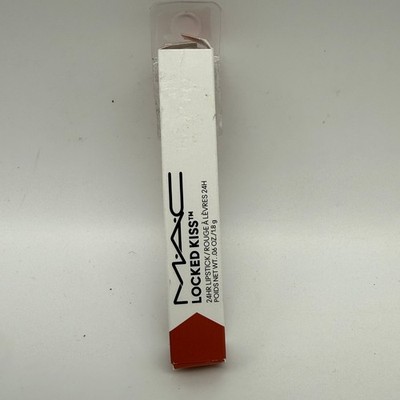 MAC Locked Kiss 24HR Lipstick 61 Mischief 0.06oz Matte Longwear Slim Stick