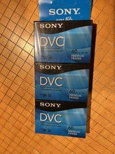 Sony DVC Mini DV 3 Pack of Premium Digital Video Cassettes New 60min