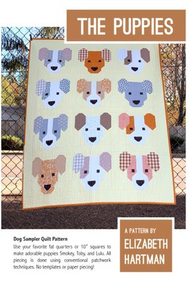 The Puppies Quilt Pattern by Elizabeth Hartman