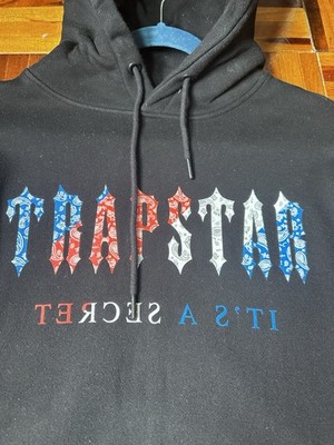 Trapstar London Bandana Logo Hoodie Black Pullover Streetwear | eBay