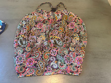 colorful A SHORE FIT  swimsuit top tankini size 16