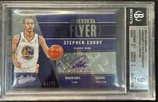 2012-13 Absolute Frequent Flyers Autographs /99 Stephen Curry BGS 9