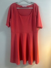 Maurices Red Fit & Flare Dress Size 2
