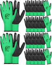 24 Pairs Rubber Coated Gardening Gloves for Men and Women  Landscaping Safety