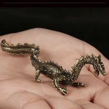Brass Ancient Evil Dark Dragon Lord Soldiers Desktop Miniatures Figurines Statue