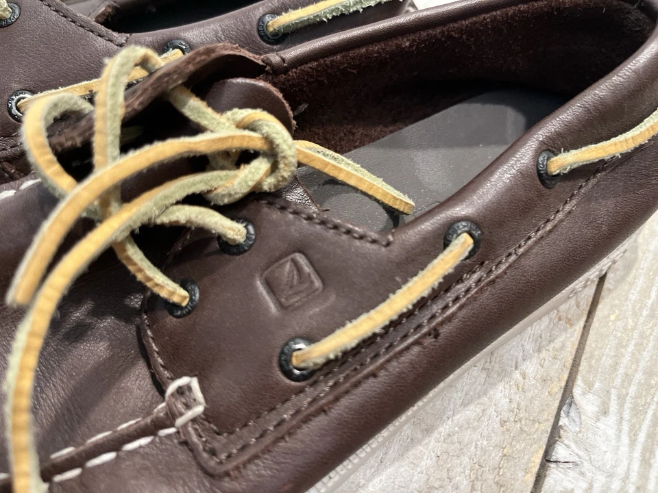 Sperry Top Sider Niños Niños Barco Zapatos Cuero Marrón Talla 1.5 m EE. UU. 33 UE. Usado en excelente estado Foto 4 de 4