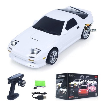 LDRC LD1802 1/18 RWD RX7 RC Racing Car Gyroscope Wireless Control Drift Vehicles