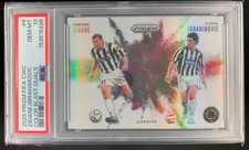 Zinedine Zidane Ibrahimovic 2025 Panini Prizm FIFA World Cup Color Blast PSA 10