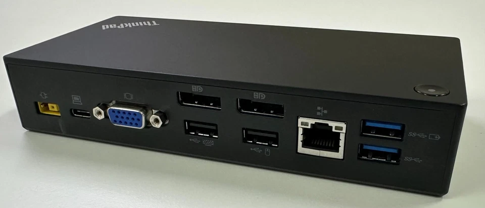 Lenovo 40A9 ThinkPad USB-C Docking Station w/ Ethernet - 2x DisplayPort - 6x USB - image 2 of 4