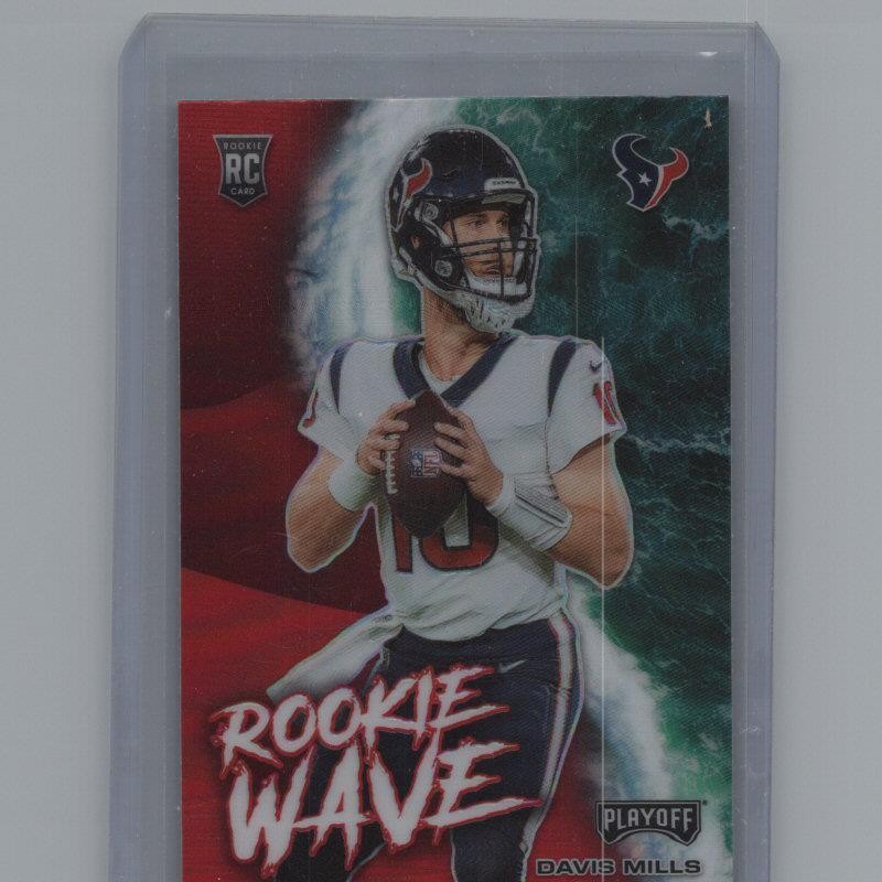 2021 Panini Playoff #RW-DMI Davis Mills Rookie Wave Red