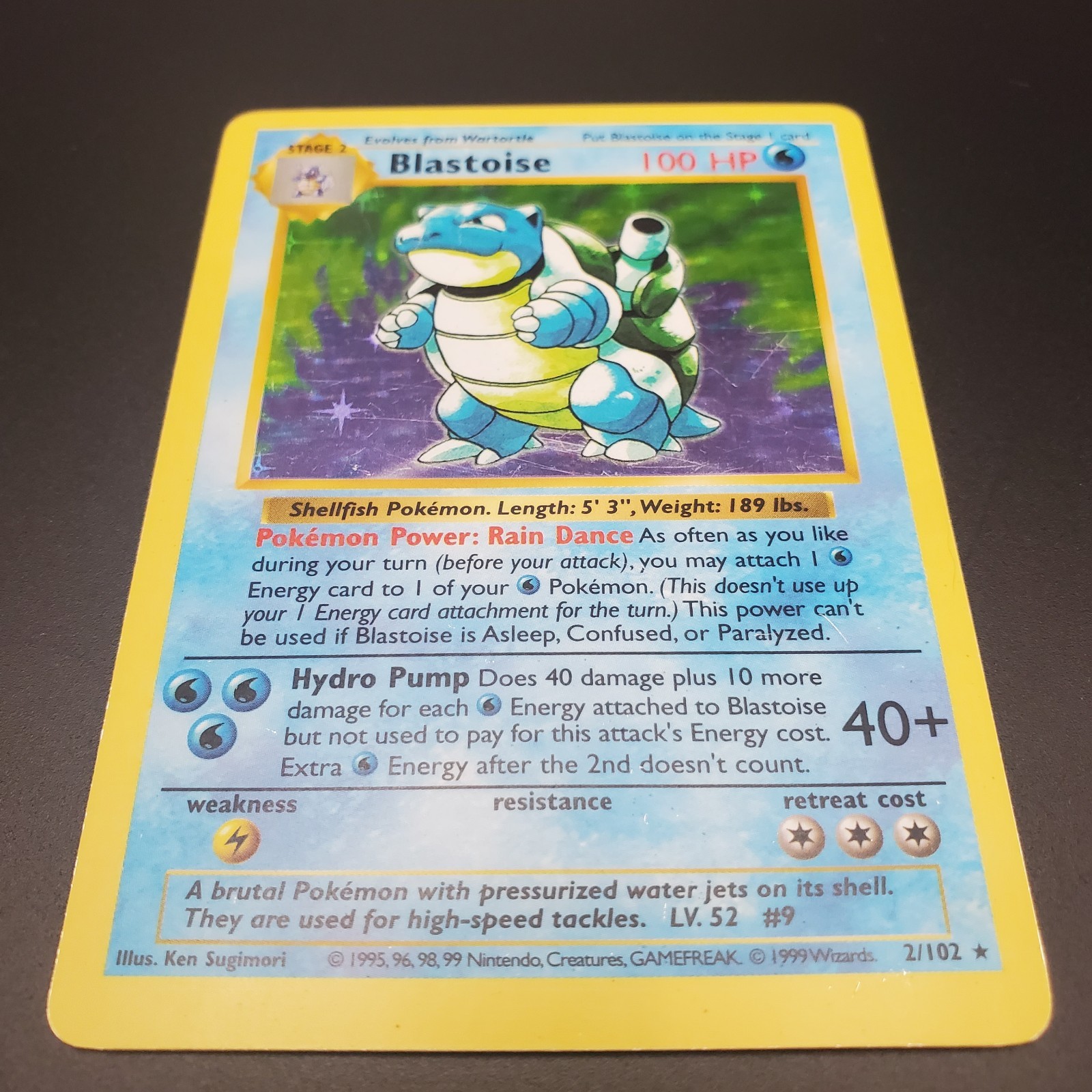 Blastoise 1999 Pokemon Game #2 Shadowless Holo Price Guide