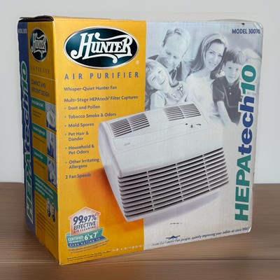 Hunter Air Purifier Filter Fan - Model 30010 Hepa Tech 10 - 75 CFM