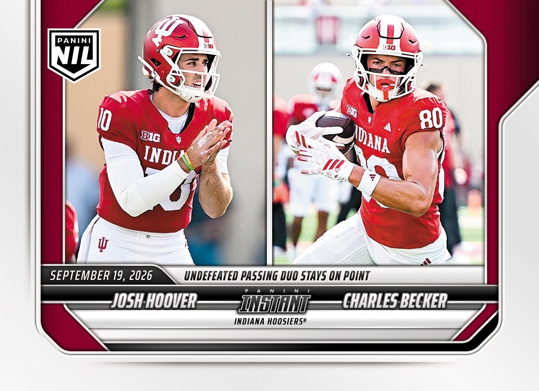 2026 Panini Instant NIL #3-IND Josh Hoover Becker Indiana Hoosiers PRESALE