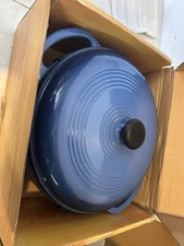 Color Enamel Dutch Oven BL 6qt Lodge Mfg Co Cast Iron EC6D33 Blue