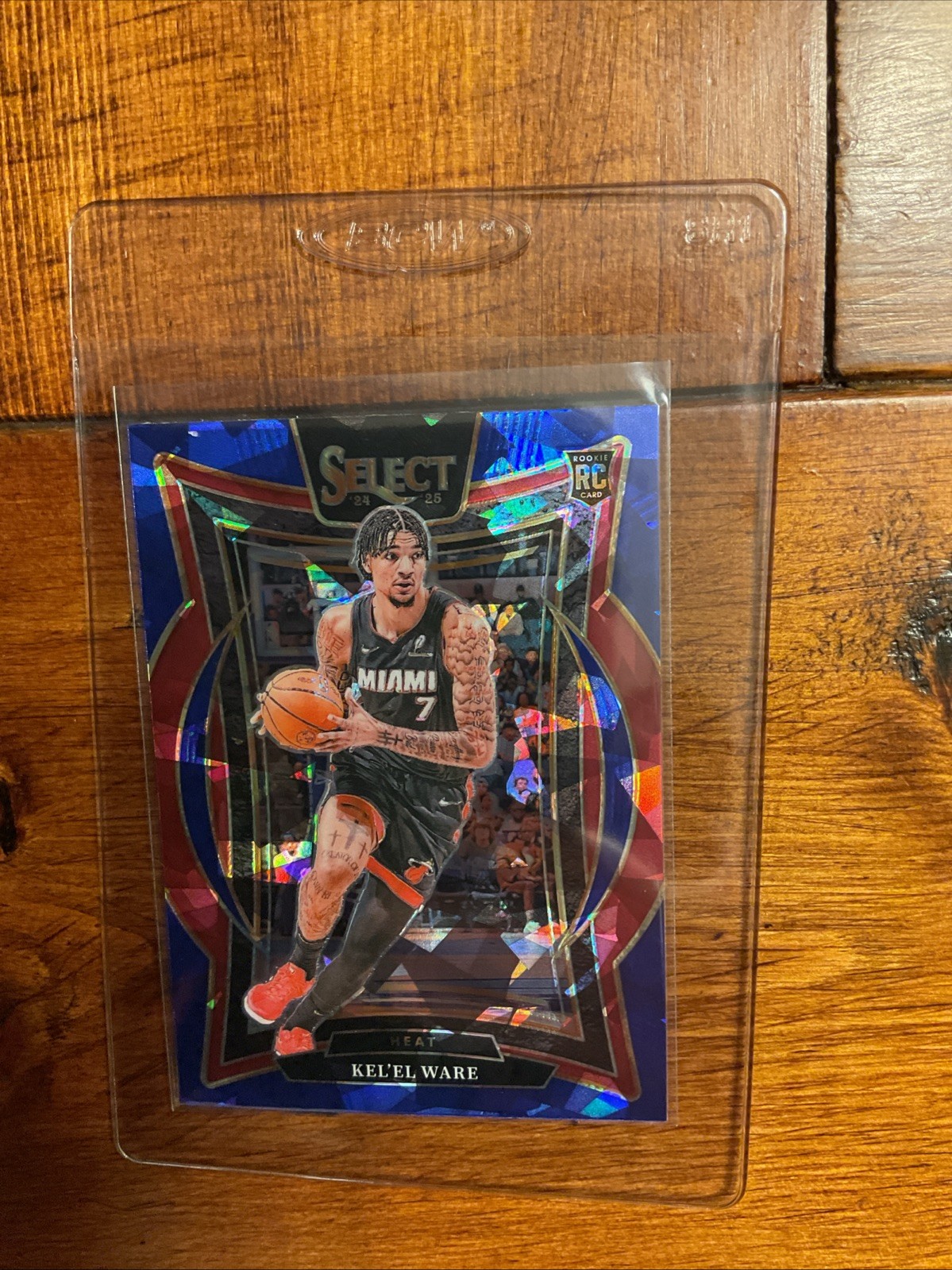 2024-25 Panini Select - Concourse Kel'el Ware #66 Blue Cracked Ice Prizm (RC)