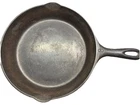 Lodge Vintage 10” Cast Iron Skillet Frying Pan Double Spouts Made In USA