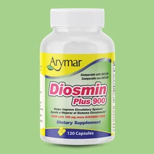 Arymar Diosmin Plus 900mg – Circulation & Vein Support, 120 Capsules