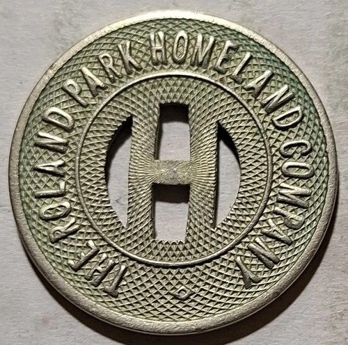 Baltimore, Maryland - The Roland Park Homeland Company Transit Token MD 60 T - product listing photo