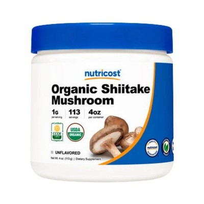 Shiitake Mushroom Powder Organic 4 Oz By Nutricost