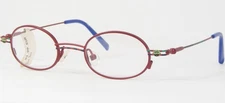 Vintage MODA OPTICA MO 4602 R1 Red /Green /Blue UNIQUE RARE EYEGLASSES 38-18-125
