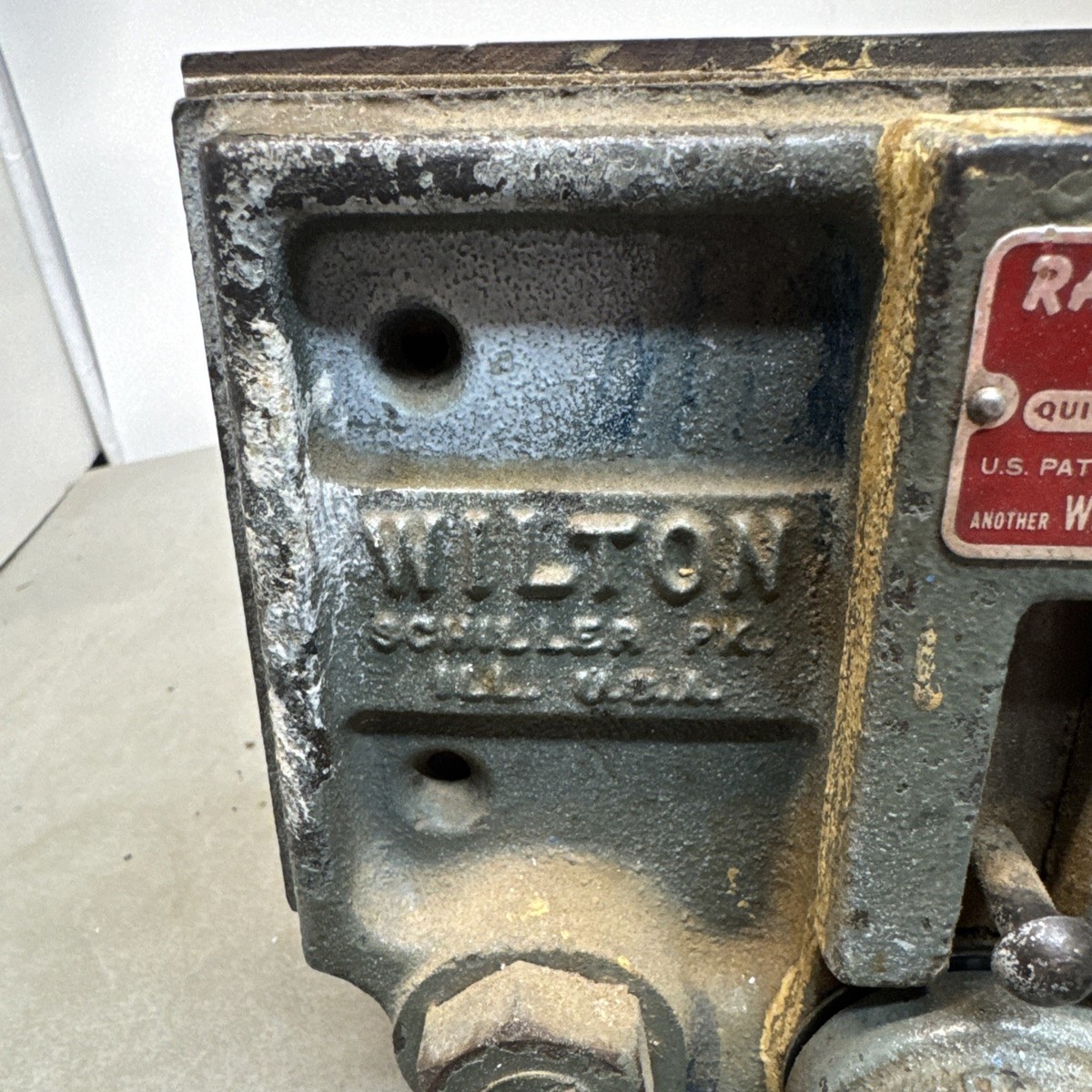 Vintage Wilton Rapid-Titan Quick Acting Woodworking Vise Date 6-63