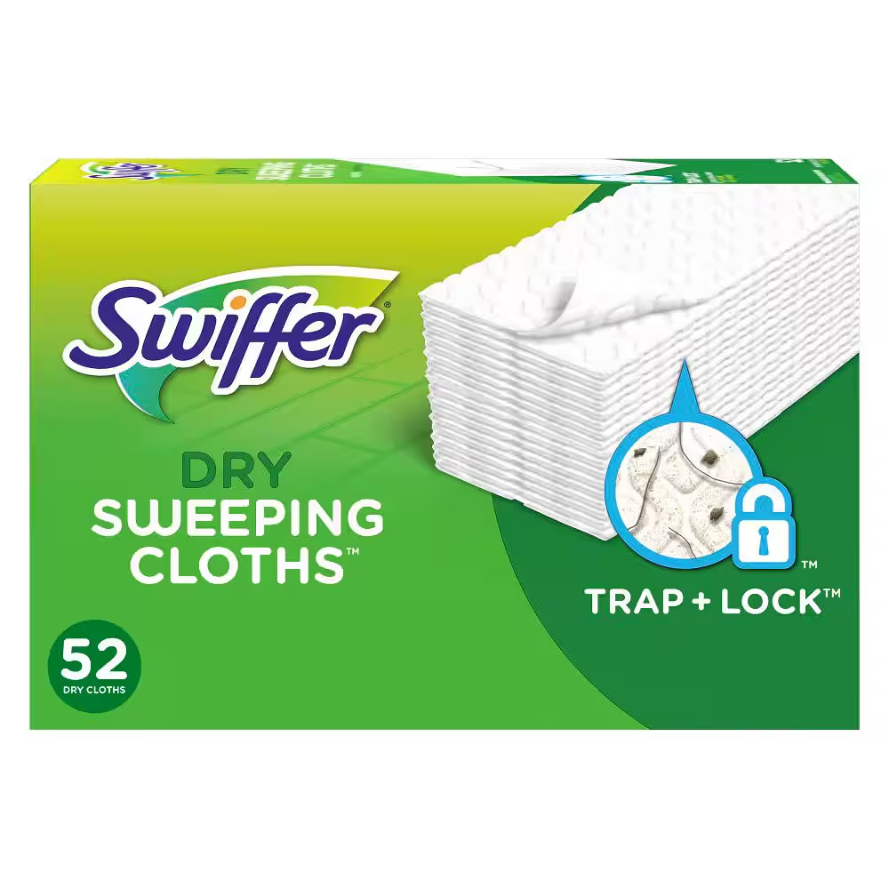 Sweeper Multi-Surface Unscented Dry Cloth Refills for Duster Floor Mop (52-Count