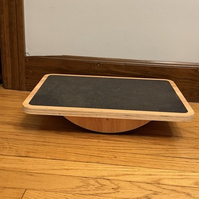 StrongTek Professional Wooden Balance Board Rocker Board Wood Standing Desk