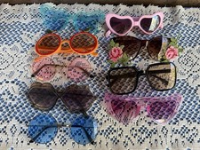 Women's Sunglasses Lot of 9 Various Styles and Colors Retro Hearts Lot 1