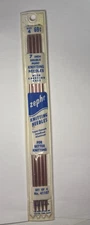 ZEPHR VINTAGE 4 Pink Knitting Needles 7" DOUBLE POINT Anodized Aluminum SIZE 4