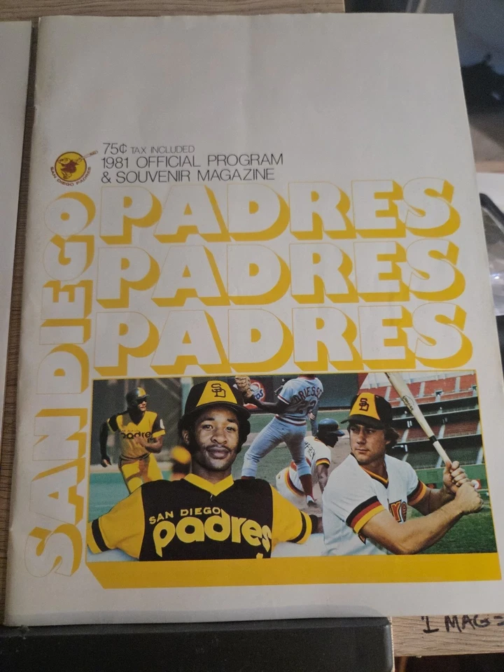 1981 San Diego Padres (3x)Game Stub Vs METS/expos W/(2x)Souvenir Magazine - Image 2 of 4