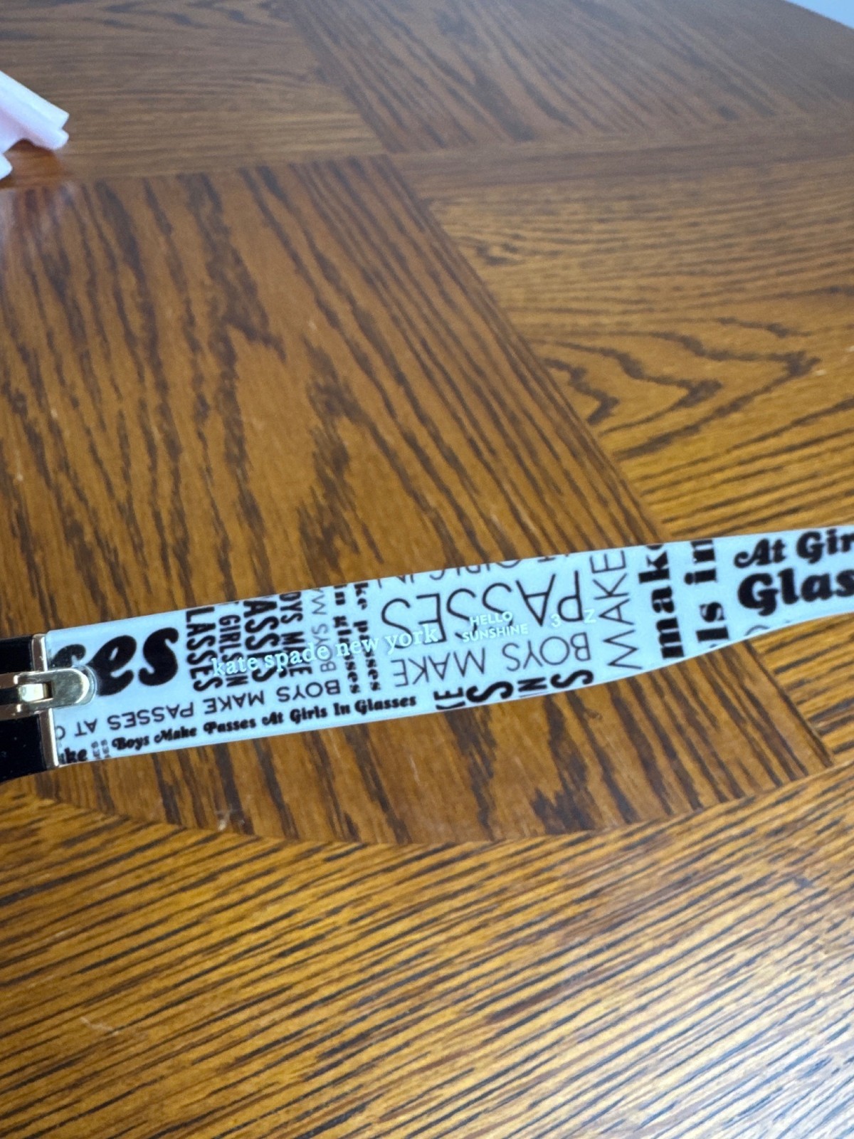 Kate Spade Hello Sunshine Newspaper Print Glasses AKIRA/P/S 9KQRA 54 17 130 Pola thumbnail 6