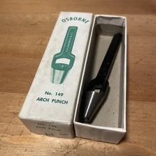 C.S. Osborne Arch Punch 1/4” Leather Tools Round Hole Punch USA Vintage Tools