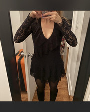 Loveshackfancy black lace dress