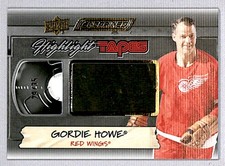 Gordie Howe 2024-25 UD Engrained Icons Highlight Tapes Tape /35 #HT-GH *BRO*