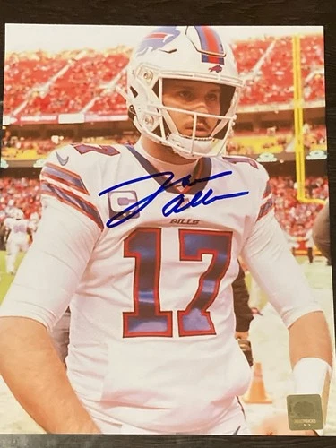 Josh Allen Autographed “BILLS” Signed 8x10 Photo,  COA .
