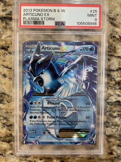2013 Pokemon Articuno EX B & W 25/135 Plasma Storm Holo PSA 9 Ultra Rare Low Pop