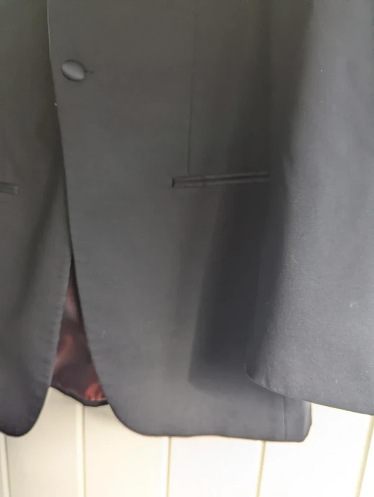 1860 Menswear Black Formal Blazer Jacket 38” Chest Smart Evening Wedding Jacket image 4